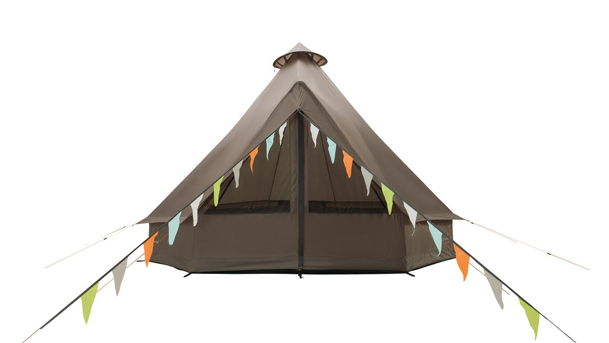 Easy Camp Vaulen Tipi Tent Dark Sand 7 Person Easy Camp - UK Camping And Leisure