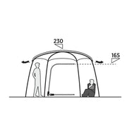 Easy Camp Sandland Yurt Tent Dark Sand 6 Person Easy Camp - UK Camping And Leisure