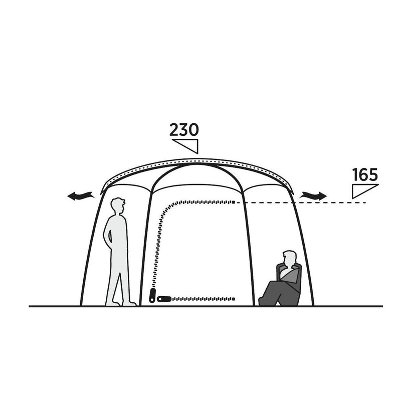 Easy Camp Sandland Yurt Tent Dark Sand 6 Person Easy Camp - UK Camping And Leisure