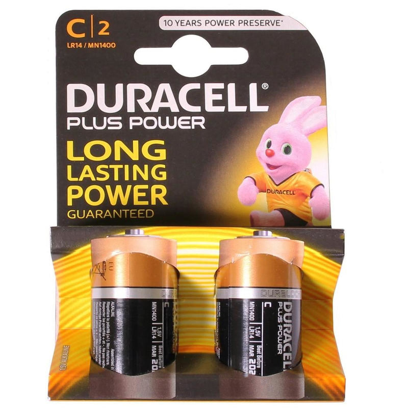 Duracell C Battery (x2) for High Energy Consumption