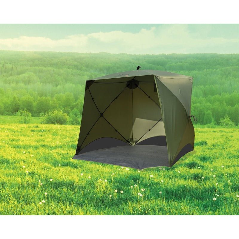 Quest Screen House 4 Mini pop up Gazebo Green Quest - UK Camping And Leisure