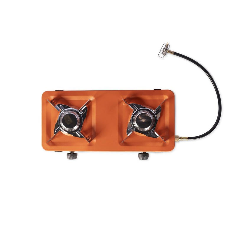 Vango Blaze Double Gas Cooker Camping Fishing Stove Burnt Orange - View 8