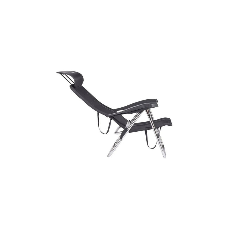 Crespo Beach Chair AL/205 Compact Dark Grey Crespo - UK Camping And Leisure
