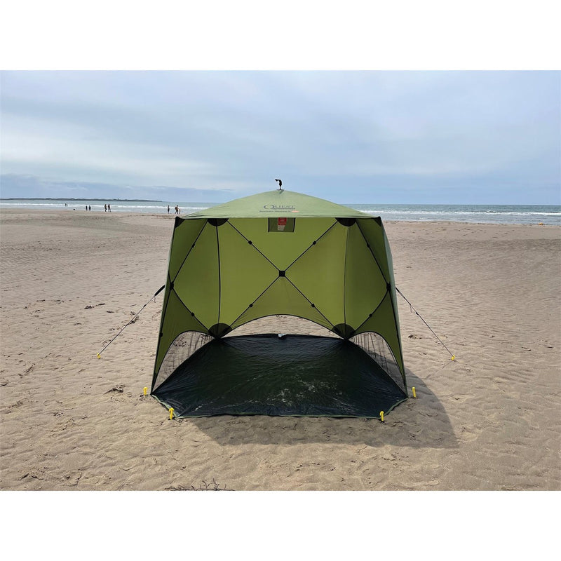Quest Screen House 4 Mini pop up Gazebo Green Quest - UK Camping And Leisure