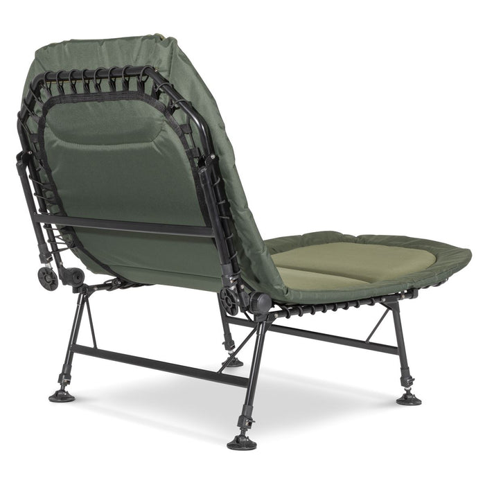 Dellonda Adjustable Bedchair with Fleece Mattress & Pillow DL78 Dellonda - UK Camping And Leisure