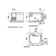 Truma Ultrastore Rapide 10L Gas & Electric Boiler with JG Fittings - View 2