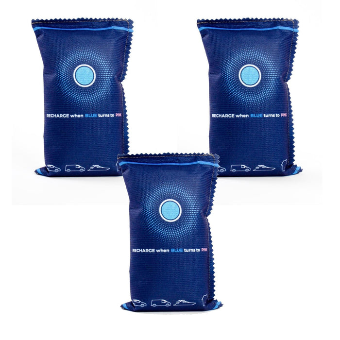 3x Car Home Dehumidifier Large Dry Bag Moisture Killer Absorber Pad Reusable Microwave UKB4C - UK Camping And Leisure