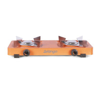 Vango Blaze Double Gas Cooker Camping Fishing Stove Burnt Orange