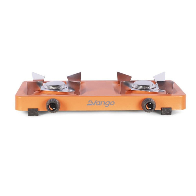 Vango Blaze Double Gas Cooker Camping Fishing Stove Burnt Orange