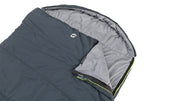 Outwell Campion Lux Double Dark Grey Double Sleeping Bag | breathable, camping sleeping bag