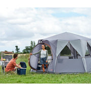 Coleman Cortes Octagon 8 Tent Grey Camping Family Festivals Glamping Coleman - UK Camping And Leisure