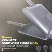 RidgeMonkey Classic Durable Aluminium Non-Stick Sandwich Toaster Granite Edition RidgeMonkey - UK Camping And Leisure