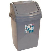 Casa 8L Swing Bin Silver 12080
