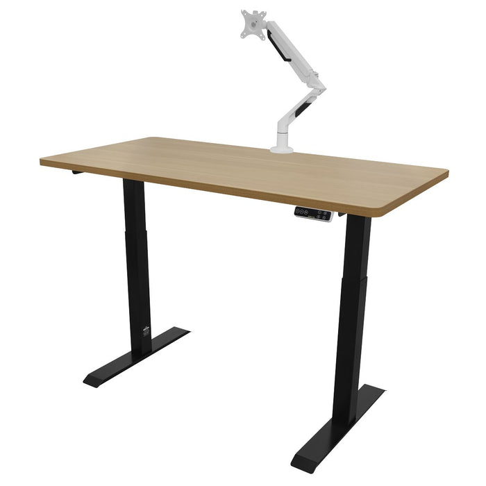 Dellonda Electric Height Adjustable Standing Desk 1400 x 700mm Dual Motor 100kg Dellonda - UK Camping And Leisure