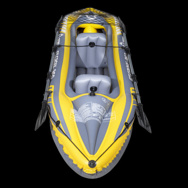 Dellonda Inflatable 2-Person Kayak/Canoe Set with Pump, Carry Bag & 2 Oars Dellonda - UK Camping And Leisure