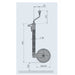 AL-KO Ribbed Jockey Wheel (48mm Shaft, 200 x 50mm Wheel, 300kg Max.) AL-KO - UK Camping And Leisure