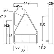 Maypole Rear Combination Lamp RH LED Stop Tail Indicator Fog Rev Reflex MP8605R - View 2