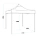 Dellonda 2x2m Pop-Up Gazebo Heavy Duty  with Carry Bag - Dark Green Dellonda - UK Camping And Leisure