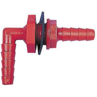 Bulkhead Fitting with 10mm Angled to Straight Hose Tails
