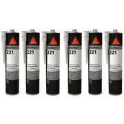 6 x Sikaflex 221 Strong Adhesive Sealant White Caravan Motorhome Boat UK Camping And Leisure - UK Camping And Leisure
