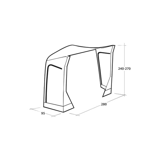 Outwell Mid/Tall Connection Park PowerAir Access zone 240-270cm