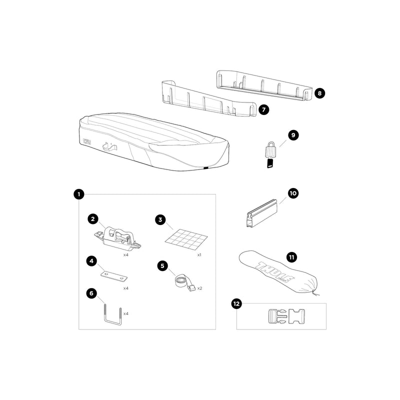 Thule U-bolt Easy Snap Bike Carrier UB80