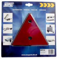 Maypole MP016 Trailer Rear Reflective Triangle With Red Safety Reflector