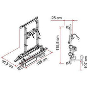 Fiamma Carry Bike 200DJ Fiat Ducato Pre 06 2 Bike Cycle Carrier Fiamma - UK Camping And Leisure
