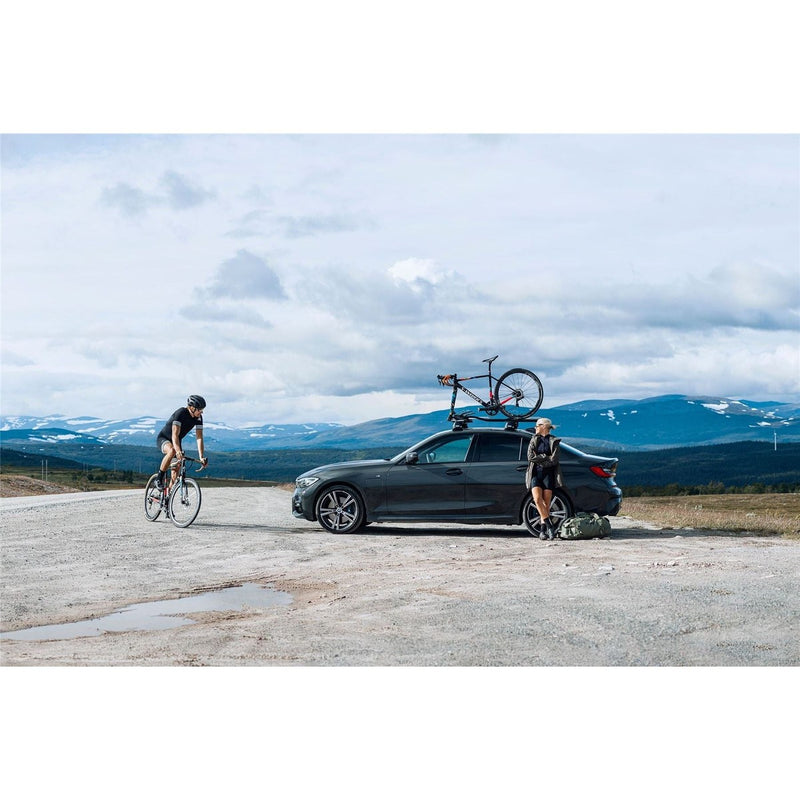 Thule TopRide Roof Bar Fork Mounted Lockable Single Bike Cycle Carrier 568 Thule - UK Camping And Leisure