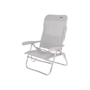 Crespo Beach Chair AL/223 Light Grey Crespo - UK Camping And Leisure