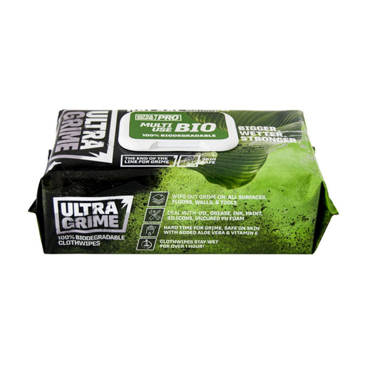 Get Tough on Grime with Ultra Grime Pro Bio Cloth Wipes 100 Pack Ultra Grime - UK Camping And Leisure