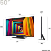 LG LG 50" 4K Ultra HD HDR Smart LED TV with Freeview Play and Freesat