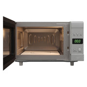 Flatbed Microwave in Silver Without Rotating Plate (230V, 700W, 20L) Nova - UK Camping And Leisure