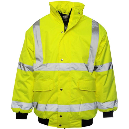 Hi Vis Bomber Jacket Quilted Small for Caravans and Motorhomes Nova - UK Camping And Leisure