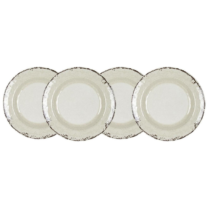 Gimex Stone Line Dinner Plate Sand 4 Pieces Gimex - UK Camping And Leisure