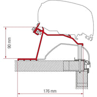Fiamma F80/F65 Adapter Kit Hobby Caravan >2014 98655Z065