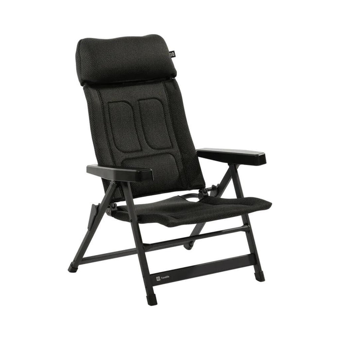 Travellife Lucca Recliner Lounge True Black 2130310 Travellife - UK Camping And Leisure