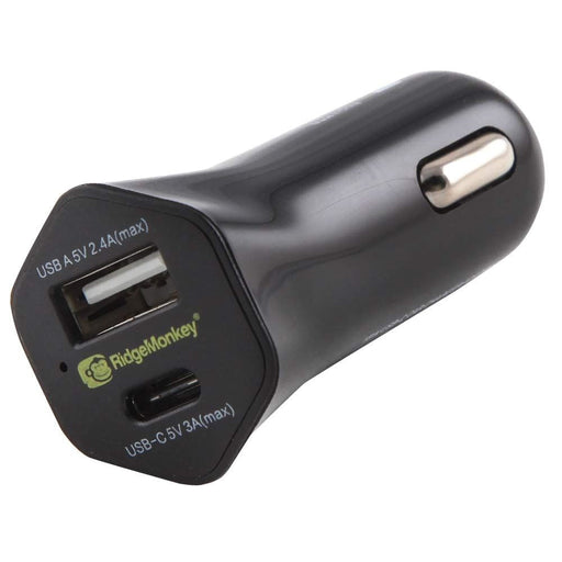 RidgeMonkey Vault 15w USB-C Car Charger RidgeMonkey - UK Camping And Leisure