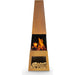 Dellonda Outdoor Chiminea Fireplace Heater Firewood Storage - Corten Steel Dellonda - UK Camping And Leisure