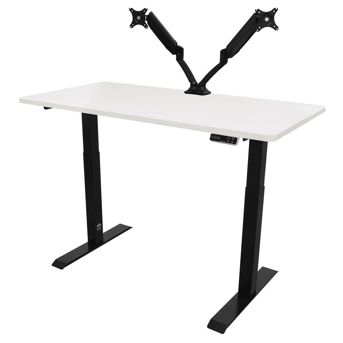 Dellonda  Electric Height Adjustable Standing Desk 1400 x 700mm Dual Motor 100kg Dellonda - UK Camping And Leisure