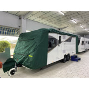 Caravan cover max (XXLarge , 630 - 690cm) green 4346G8 Quest - UK Camping And Leisure