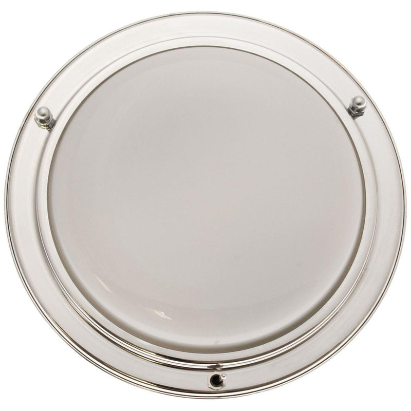 6 1/2" Recess Light LED Chrome Opal Switched Nova - UK Camping And Leisure