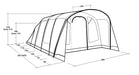 Outwell Denver 6 Pole Tent Green 6 Person Outwell - UK Camping And Leisure