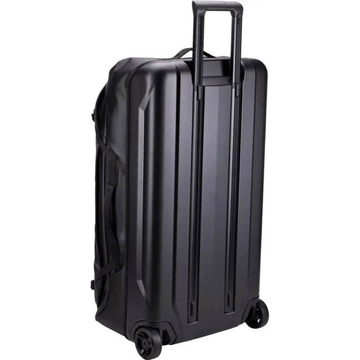 Thule Chasm check 110l in wheeled duffel suitcase black Thule - UK Camping And Leisure