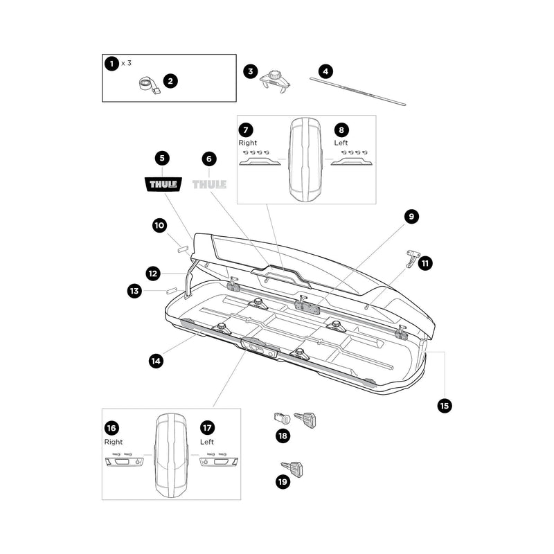Thule Handle Bar SP Kit, Left - Cargo Accessory