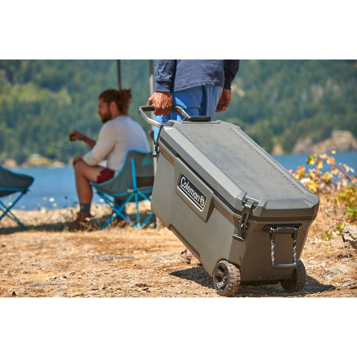 Coleman 100QT Convoy Wheeled Cooler Box Coleman - UK Camping And Leisure