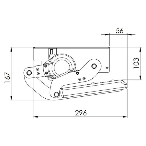 Manual 500mm Step with Seesaw Motion - Manual Motorhome Step with Seesaw Motion Nova - UK Camping And Leisure
