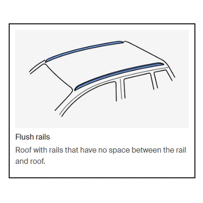 Thule SquareBar Evo Roof Bars Black fits Vauxhall Zafira 2011-2014 MPV 5-dr with Flush Rails Thule - UK Camping And Leisure