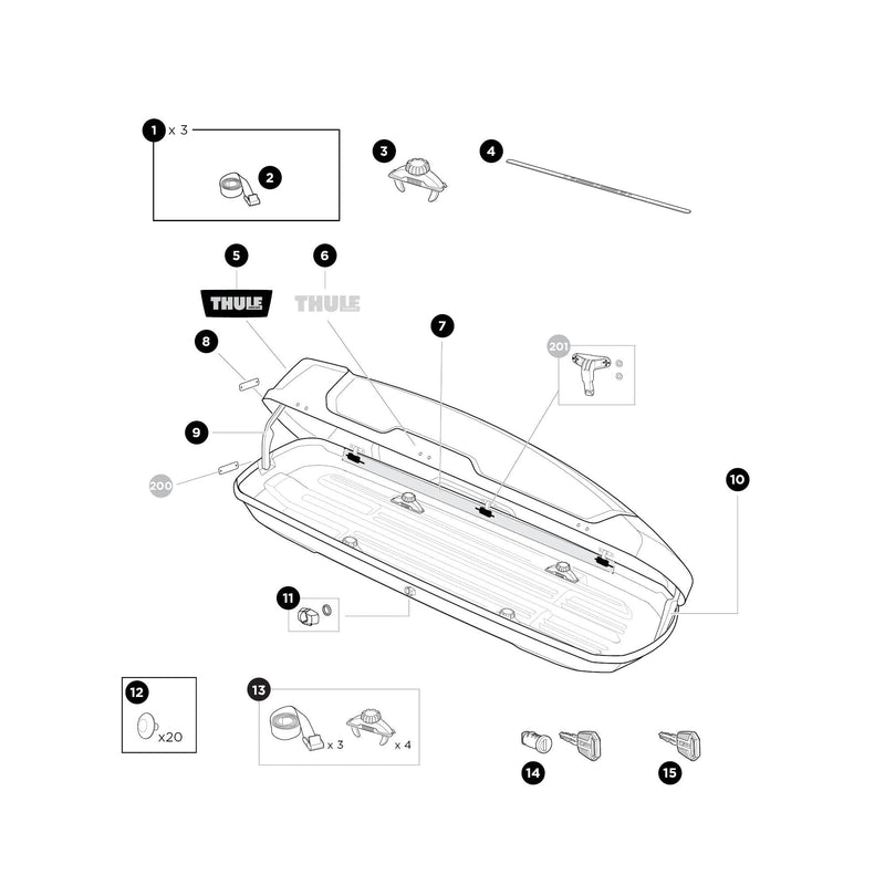 Thule Motion Rear Sticker 1500014709