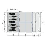 Outwell Charleston 7 Air TC 7 Berth Five Room Tunnel Tent - View 19